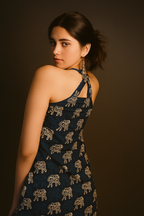 Sanjh elephant print top